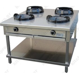 Τετραπλό Επιδαπέδιο Wok Αερίου CASTA Ιταλίας