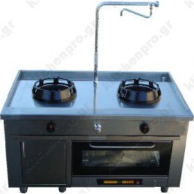 Διπλό WOK με Ηλεκτρικό Φούρνο CASTA Ιταλίας