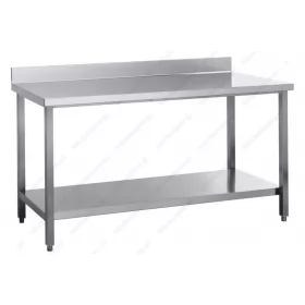Stainless Steel Work Table 100 cm with Backsplash