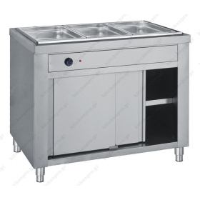 Bain Marie 3 GN 1/1 με Αποθήκη Ουδέτερη 106 x 70 εκ.