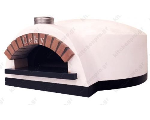 Χτιστός Φούρνος Πίτσας Αερίου & Ξύλου 5 Πίτσες 30 εκ. SFERA CEKY Ιταλίας