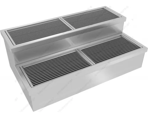 Commercial Charcoal Grill 2 Levels 200 cm BIOKAN Greece