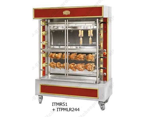 Rotisserie Παραδοσιακή με Γυάλινες Πόρτες ITMR, INOTECH Γαλλίας