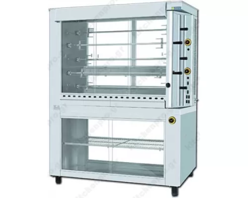 Gas Rotisserie with 5 Spits & Heat Chamber KG5 SERGAS Greece