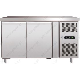 Επαγγελματικό Ψυγείο Πάγκος Συντήρηση 151 εκ. 2 Θυρών Ζαχαροπλαστικής Ταψιά 40χ60 εκ.