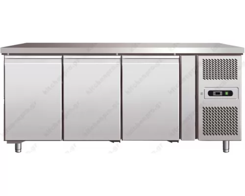 Refrigerator Counter-Cooler 202 cm 3 Confectionery Doors Pans 40x60 cm