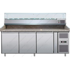 Ψυγείο πίτσας με ανεξάρτητο ψυγείο υλικών (202,5 x 80 εκ.) FORCOLD