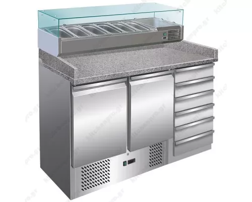 Refrigerator for Pizza 140 x 70 cm G-S903PZCAS-FC FORCOLD Italy