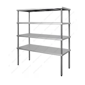 Ανοξείδωτη Ραφιέρα 180 εκ με 4 Ράφια