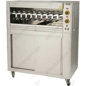 Επαγγελματική Ψησταριά για 19 Κοντοσούβλια Επιδαπέδια - Κεμπάπ SGE19 SERGAS Ελλάδας