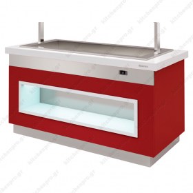 Θερμαινόμενος Μπουφές 170 εκ. Bain Marie Ξηρού Αέρα 4GN 1/1 INFRICO Ισπανίας 