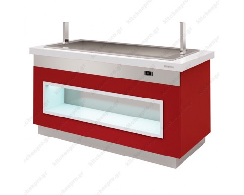 Θερμαινόμενος Μπουφές 170 εκ. Bain Marie Ξηρού Αέρα 4GN 1/1 INFRICO Ισπανίας 