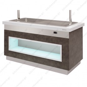 Θερμαινόμενος Μπουφές 170 εκ. Bain Marie Ξηρού Αέρα 4GN 1/1 INFRICO Ισπανίας 