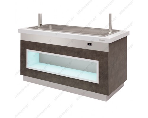 Θερμαινόμενος Μπουφές 170 εκ. Bain Marie Ξηρού Αέρα 4GN 1/1 INFRICO Ισπανίας 