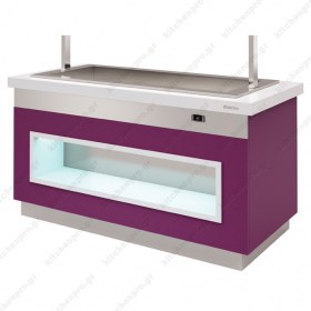 Θερμαινόμενος Μπουφές 170 εκ. Bain Marie Ξηρού Αέρα 4GN 1/1 INFRICO Ισπανίας 