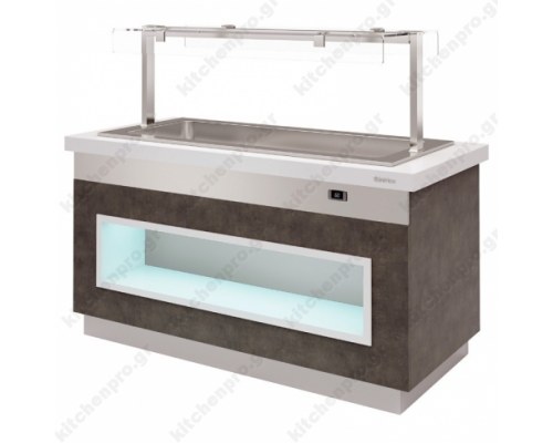 Θερμαινόμενος Μπουφές 170 εκ. Bain Marie Ξηρού Αέρα 4GN 1/1 INFRICO Ισπανίας 