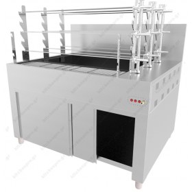 Επαγγελματική Ψησταριά με 3 Σούβλες ΒΙΟΚΑΝ Ελλάδος