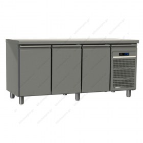 Επαγγελματικό Ψυγείο Πάγκος-Κατάψυξη 197.5 x 80 εκ. με 3 Πόρτες Ζαχαροπλαστικής GINOX Eλλάδος 