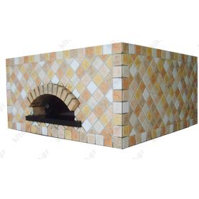 Χτιστός Φούρνος Πίτσας Αερίου & Ξύλου 5 Πίτσες 30 εκ. QUADRATO CEKY Italy Ιταλίας