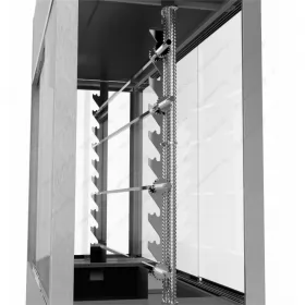 Closed Charcoal BBQ Rotisserie 2 Αxes-8 Spits BIOKAN Greece