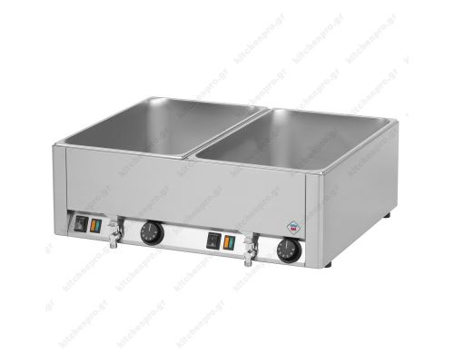 Bain Marie Διπλό με Βρυσάκια 2GN 1/1 BMV 2115 RM GASTRO Τσεχίας