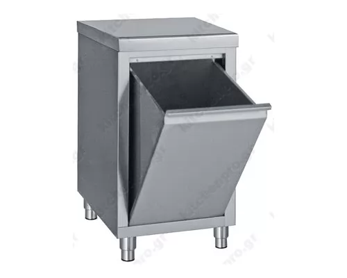Stainless Steel Cupboard with Reclining Bin
