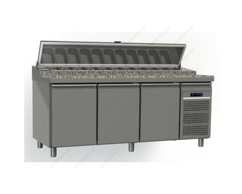 Refrigerator for Pizza with Granite Surface 197.5 x 80 cm GINOX Greece