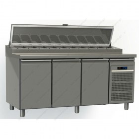 Ψυγείο πίτσας με 3 Πόρτες GINOX Ελλάδος (197.5 x 80 εκ.) | ΨΥΓΕΙΑ ΠΙΤΣΑΣ