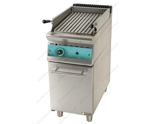 Επαγγελματικό Grill (Γκριλίερα) Αερίου Επιδαπέδιο Μονό 40x90 εκ. GR4S9 SERGAS