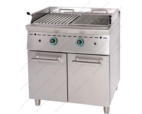 Επαγγελματικό Grill (Γκριλίερα) Αερίου Διπλό 80x90 εκ. GR8S9 SERGAS