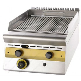 Επαγγελματικό Grill (Γκριλίερα) Επιτραπέζια Αερίου Μονό 40,5 x 75 εκ. WG4S7 SERGAS