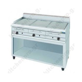 Επαγγελματικό Grill (Γκριλίερα) Αερίου Τριπλό 127 x 65 εκ. με Βάση WG3 SERGAS 