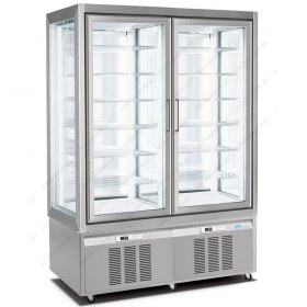 Επαγγελματικό Ψυγείο Βιτρίνα Κατάψυξη Παγωτών - Ζαχαροπλαστικής με 2 Ανεξάρτητους Χώρους 132 x 65 x 190 εκ. 7703 LONGONI Ιταλίας