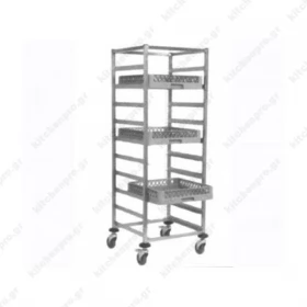 Τροχήλατο Καρότσι για 7 Καλάθια Πλυντηρίου 50 x 50 εκ.