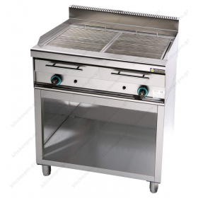 Επαγγελματικό Grill (Γκριλίερα) Αερίου Διπλό 87 x 90 εκ. με Βάση WG2S9 SERGAS