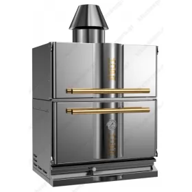 Charcoal Oven with Heat Chamber for 50-65 Dishes "INOX-GOLD" KOPA Slovenia