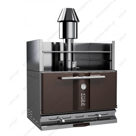 Φούρνος Ξυλοκάρβουνο με Θερμαντικό Ράφι για 110-130 Κουβέρ "BROWN" KOPA Σλοβενίας