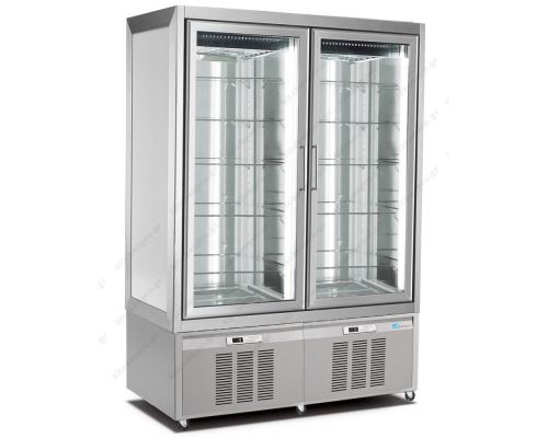 Cooler and Freezer Display Refrigerator for Pastry and Snack 132 x 65 x 190 cm. 7516VNP LONGONI Italy