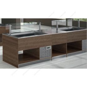 Θερμαινόμενος Μπουφές Bain Marie 3 GN 1/1 ΕΜΑΙΝΟΧ Ιταλίας