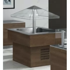 Refrigerated Buffet Cart 135x135 cm - 4 GN 1/1 ΕΜΑΙΝΟΧ Italy