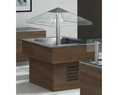 Refrigerated Buffet Cart 135x135 cm - 4 GN 1/1 ΕΜΑΙΝΟΧ Italy