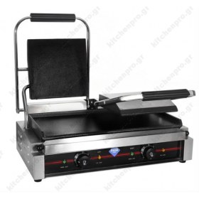 Επαγγελματική Τοστιέρα Διπλή 57x40 εκ Λεία Πάνω και Κάτω FRESH