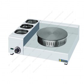 Ηλεκτρική Κρεπιέρα με 1 Πλάκα 35εκ και Λεκανάκια KGL1X35 SERGAS Ελλάδας