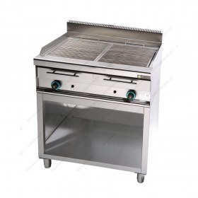 Επαγγελματικό Grill (Γκριλίερα) Αερίου Διπλό 87 x 65 εκ. με βάση WG2 SERGAS