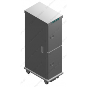 Τροχήλατος Θερμοθάλαμος 24 GN1/1 με Υγρασία CA26GN1/1R-2P EMAINOX Ιταλίας