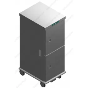 Heated Banquet Cart 24 GN2/1 with Humidity CA26GN2/1R-2P EMAINOX Italy