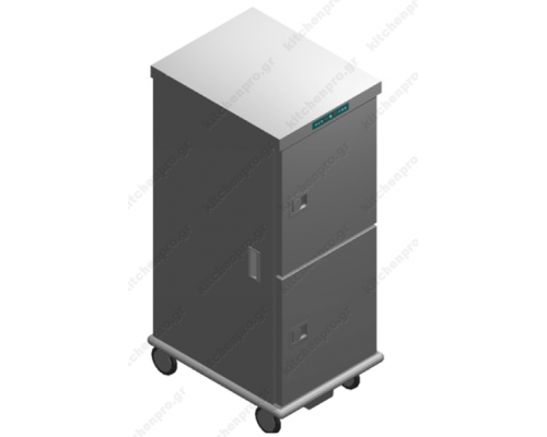 Τροχήλατος Θερμοθάλαμος 24 GN2/1 με Υγρασία CA26GN2/1R-2P EMAINOX Ιταλίας