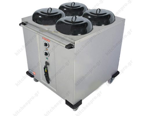 Θερμαινόμενο Τροχήλατο Μεταφοράς Πιάτων Ø240-320mm HPL432