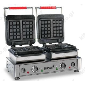 Επαγγελματική Βαφλιέρα Διπλή ITAL0015 ITALSTAR