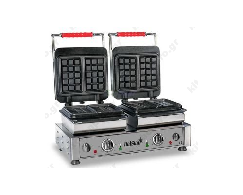 Επαγγελματική Βαφλιέρα Διπλή ITAL0015 ITALSTAR